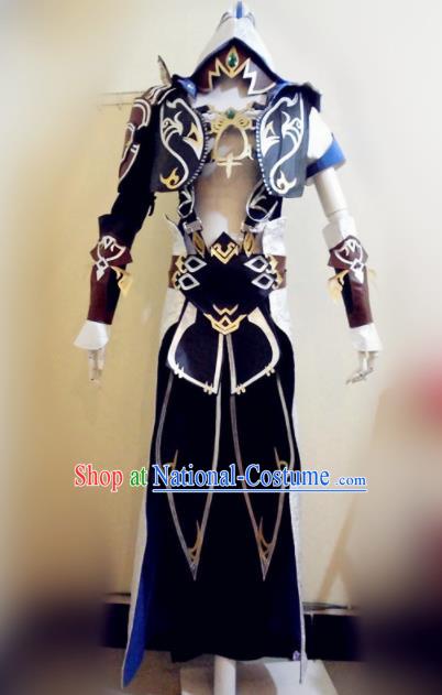 Asian Chinese Cosplay General Warrior Customized Costume Ancient Swordsman Clothing for Men