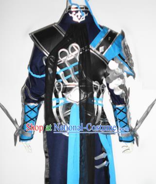 Asian Chinese Cosplay Warrior Customized Costume Ancient Swordsman Clothing for Men