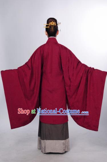 Chinese Ancient Hanfu Traditional Jin Dynasty Embroidered Historical Costumes