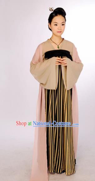 Traditional Chinese Tang Dynasty Hostess Costume Ancient Hanfu Dress for Women