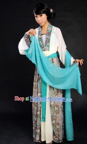 Traditional Chinese Song Dynasty Maidenform Costume Ancient Young Lady Clothing for Women