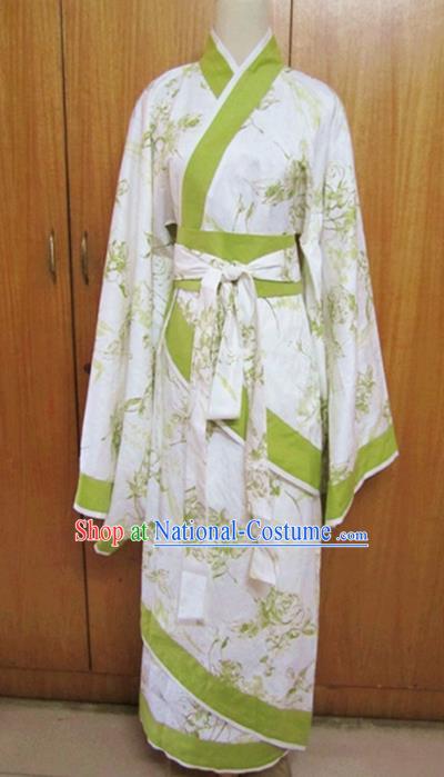 Chinese Ancient Hanfu Traditional Jin Dynasty Embroidered Historical Costumes