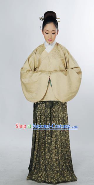 Traditional Chinese Ming Dynasty Marquise Costume Ancient Palace Lady Blouse and Skirt for Women