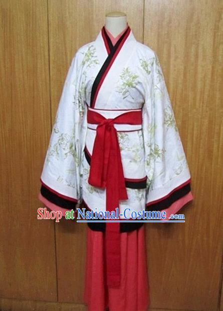 Chinese Ancient Hanfu Traditional Jin Dynasty Embroidered Historical Costumes