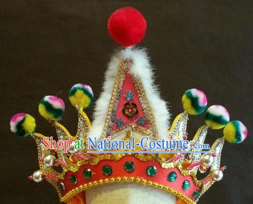 Traditional Chinese Beijing Opera Hair Accessories Percussion Hat for Men