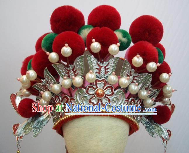 Traditional Chinese Beijing Opera Diva Hair Accessories Queen Phoenix Coronet Headwear for Kids