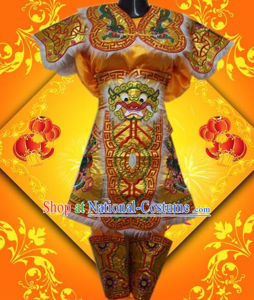 Traditional Chinese Beijing Opera General Costume Takefu Embroidered Clothing for Kids