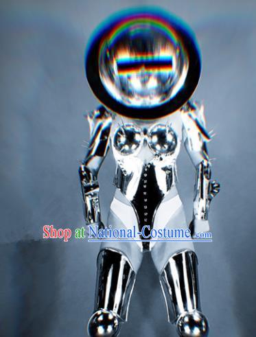 Professional Stage Performance Costume Halloween Cosplay Aliens Clothing and Headwear for Women