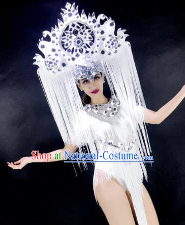 Professional Stage Performance Costume Halloween Christmas Cosplay Clothing and Headwear for Women