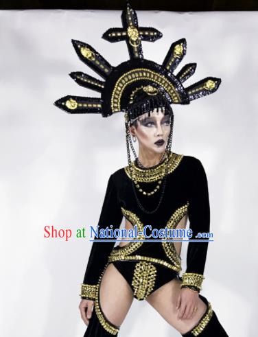 Top Grade Stage Performance Brazilian Carnival Feather Wings Miami Feathers Deluxe Wings Headwear Mask for Women