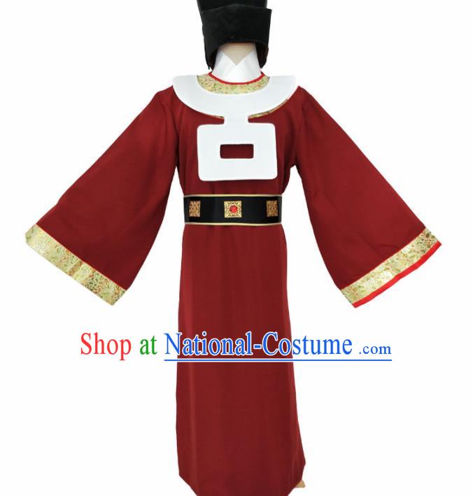 Chinese Song Dynasty Minister Costume Ancient Eunuch Clothing for Men