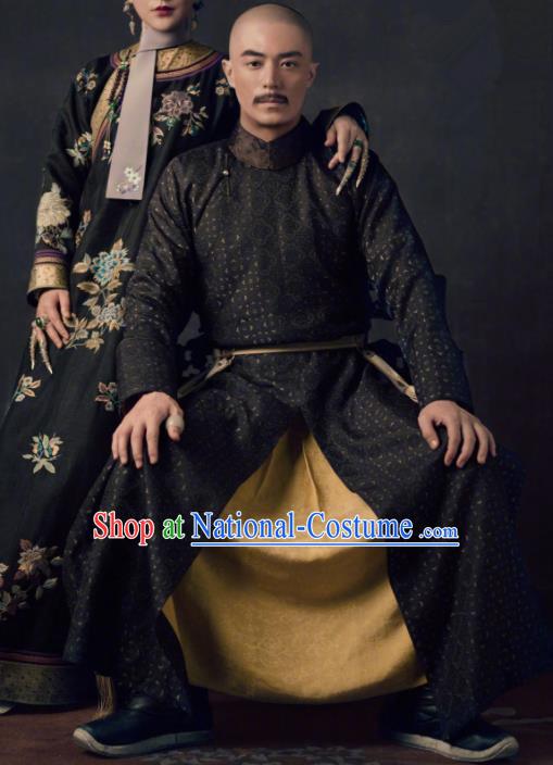 TV Ruyi Royal Love in the Palace Chinese Ancient Qing Dynasty Emperor Qianlong Informal Costumes for Men