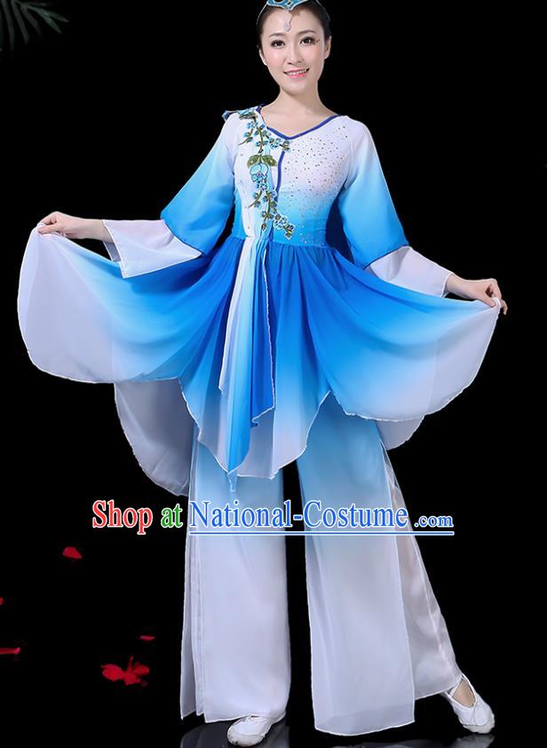 Traditional Chinese Fan Dance Folk Dance Costume Classical Yangko Dance Classical Dance Dress