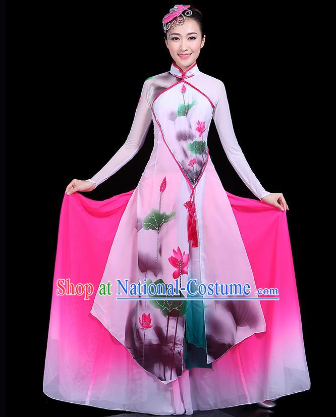 Traditional Chinese Fan Dance Folk Dance Costume Classical Yangko Dance Classical Dance Dress