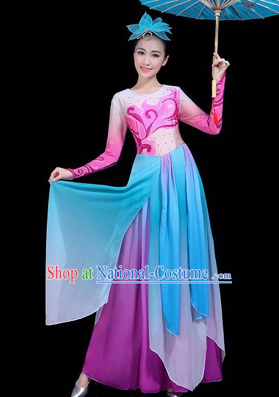 Traditional Chinese Fan Dance Folk Dance Costume Classical Yangko Dance Classical Dance Dress