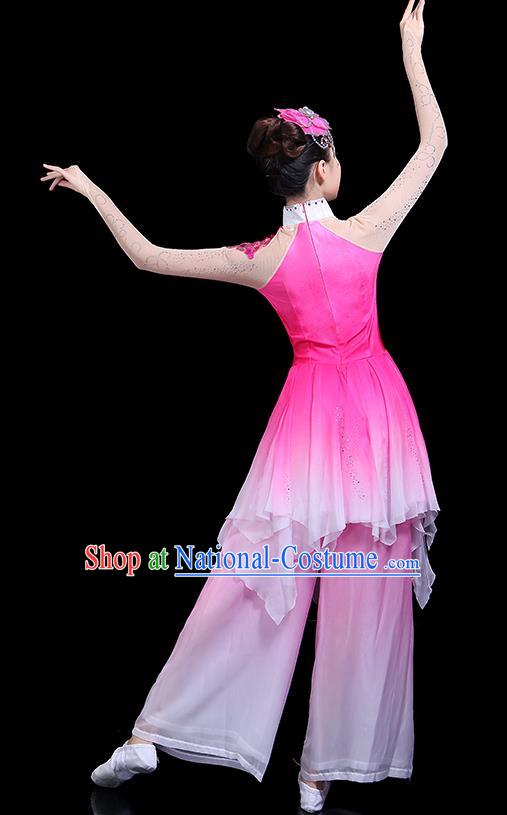 Traditional Chinese Fan Dance Folk Dance Costume Classical Yangko Dance Classical Dance Dress