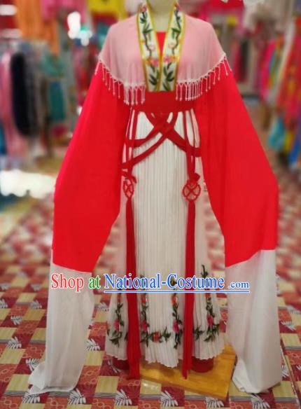 Chinese Traditional Beijing Opera Princess Red Hanfu Dress Peking Opera Diva Costume for Adults