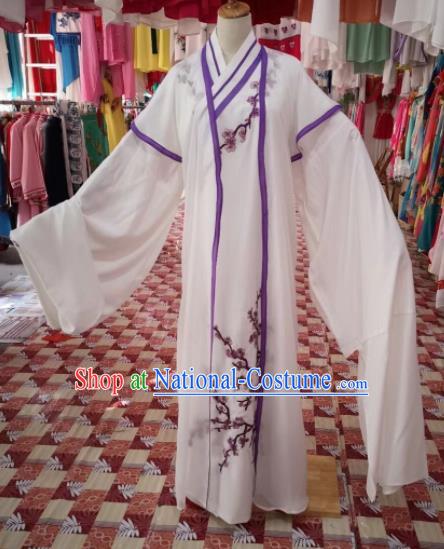 Chinese Traditional Beijing Opera Niche Costume Peking Opera Scholar White Clothing for Adults