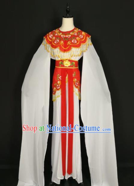 Chinese Traditional Beijing Opera Princess Red Dress Peking Opera Actress Costume for Adults