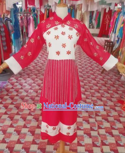 Chinese Traditional Beijing Opera Mui Tsai Costume Embroidered Hanfu Dress for Adults