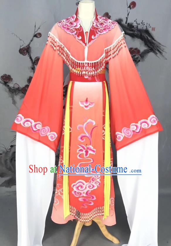 Chinese Traditional Beijing Opera Red Hanfu Dress Peking Opera Actress Costume for Rich