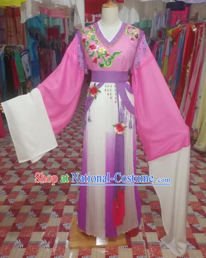 Chinese Traditional Beijing Opera Princess Rosy Clothing Peking Opera Actress Costumes for Adults