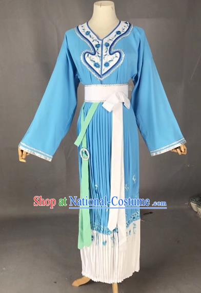 Chinese Traditional Beijing Opera Maidservants Clothing Peking Opera Diva Costumes for Adults