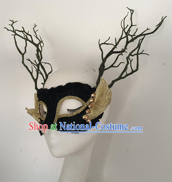 Top Halloween Stage Show Accessories Branch Mask Brazilian Carnival Catwalks Face Masks