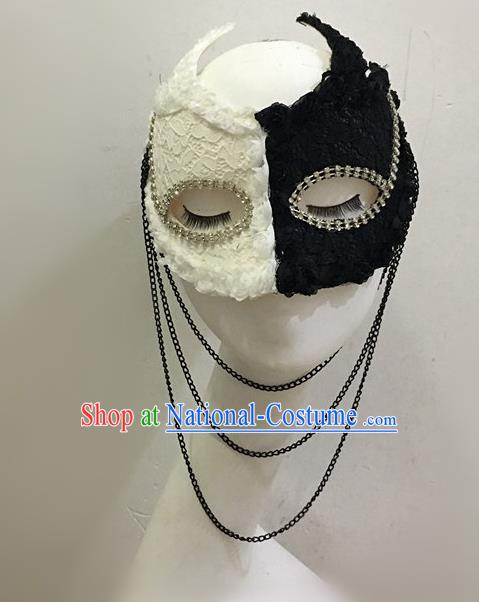 Top Halloween Stage Show Accessories Brazilian Carnival Catwalks Face Chain Masks