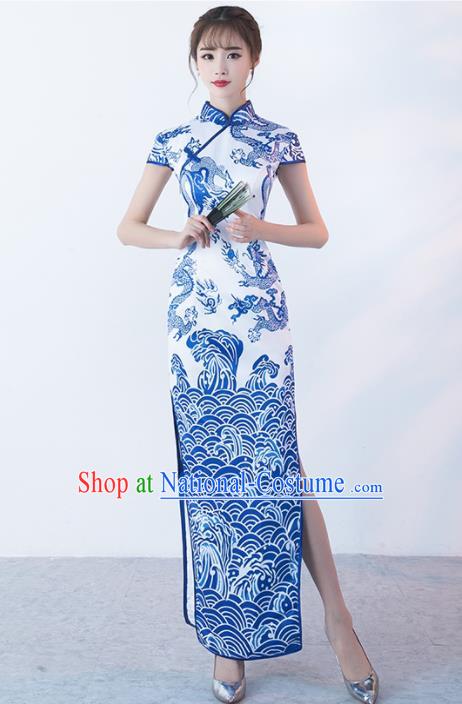 Top Chinese Traditional Qipao Dress Classical Costume Cheongsam for Women