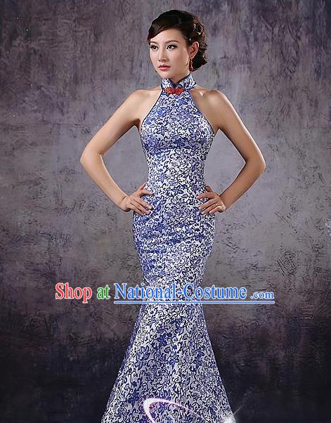 Chinese Traditional Costume Classical Qipao Dress Elegant Cheongsam for Women