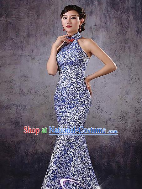 Chinese Traditional Costume Classical Qipao Dress Elegant Cheongsam for Women