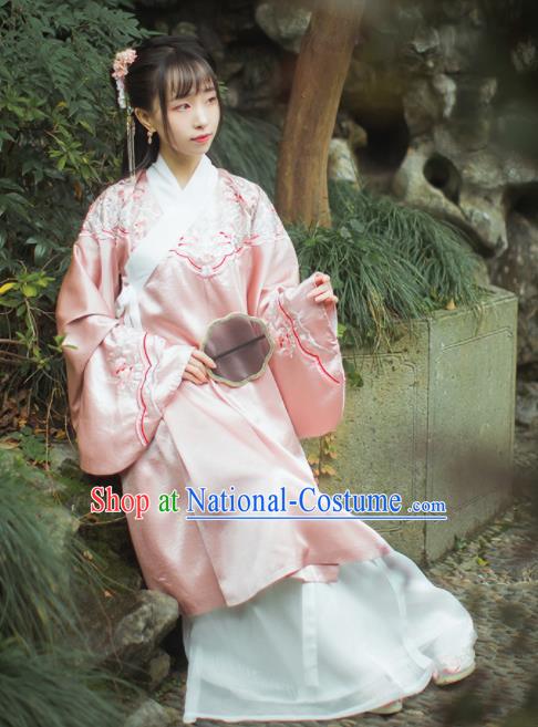 Ancient Chinese Ming Dynasty Princess Silk Historical Costumes Complete Set