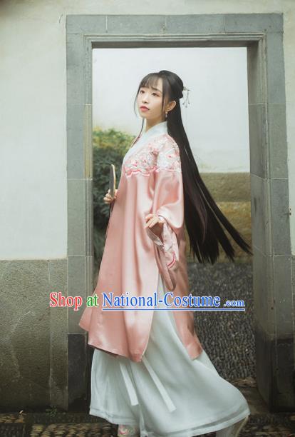 Ancient Chinese Ming Dynasty Princess Silk Historical Costumes Complete Set