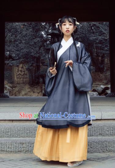 Chinese Ming Dynasty Nobility Women Hanfu Dress Ancient Princess Costumes Complete Set