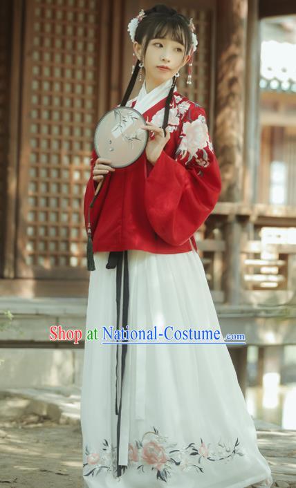 Chinese Traditional Historical Costumes Ancient Ming Dynasty Nobility Lady Hanfu Dress for Women