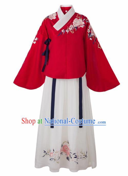 Chinese Traditional Historical Costumes Ancient Ming Dynasty Nobility Lady Hanfu Dress for Women