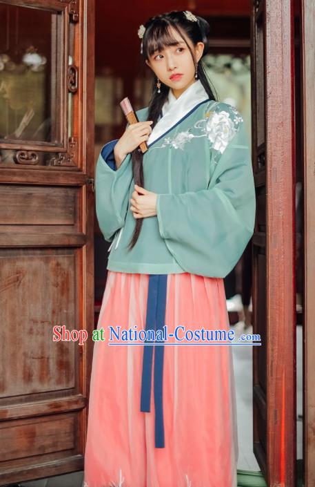 Traditional Chinese Ming Dynasty Nobility Lady Historical Costumes Ancient Princess Hanfu Dress for Women