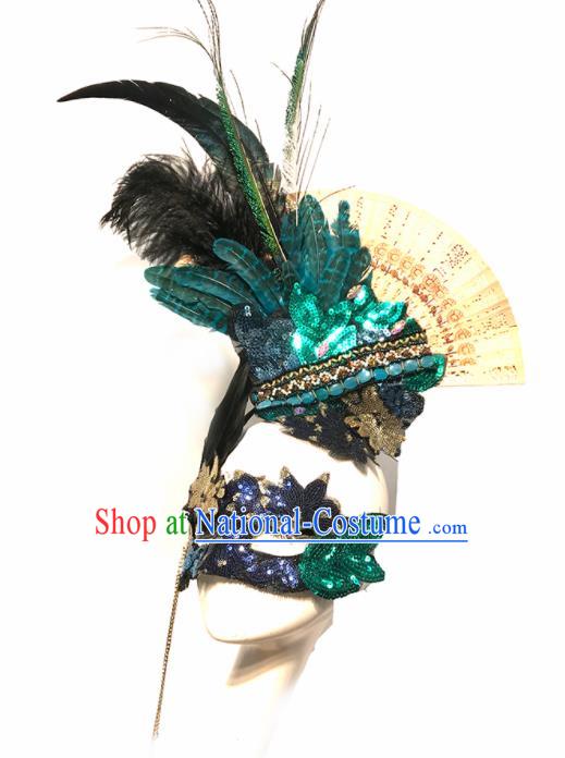 Top Halloween Stage Show Hair Accessories Brazilian Carnival Catwalks Headdress for Women