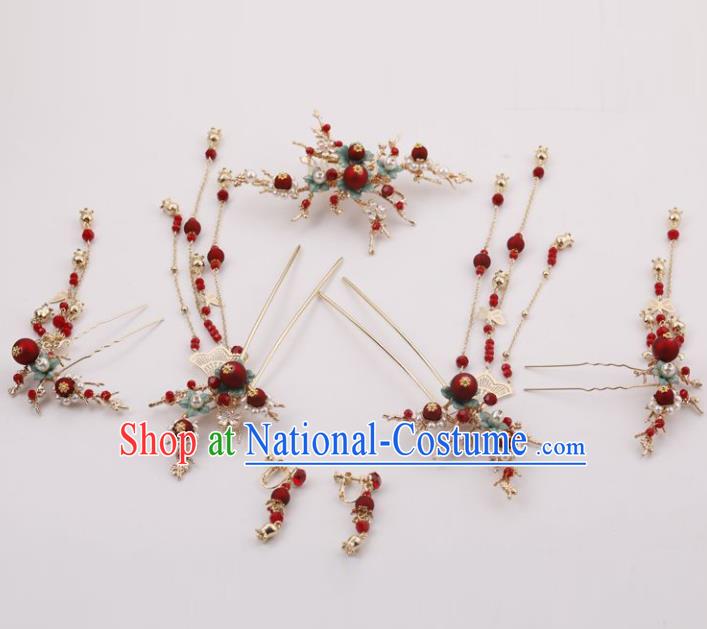 Top Chinese Traditional Hair Accessories Ancient Classical Hair Clips Palace Hairpins Complete Set for Women