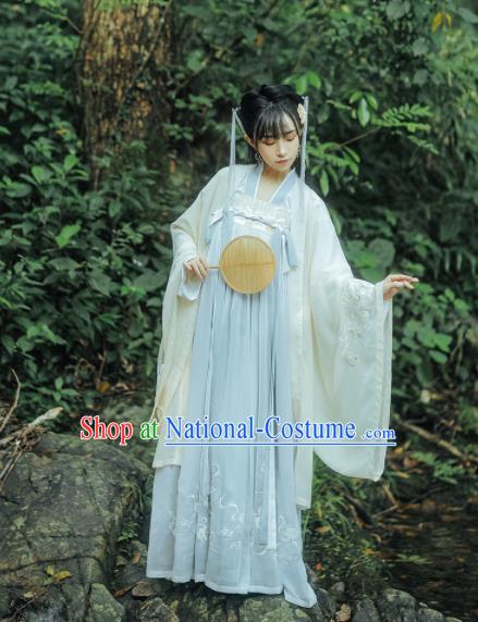 Chinese Traditional Tang Dynasty Princess Replica Costumes Ancient Peri Hanfu Dress for Women