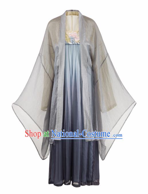 Chinese Ancient Drama Princess Hanfu Dress Traditional Tang Dynasty Palace Replica Costumes for Women