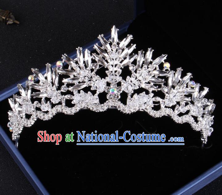 Top Grade Gothic Hair Accessories Catwalks Princess Crystal Royal Crown for Women