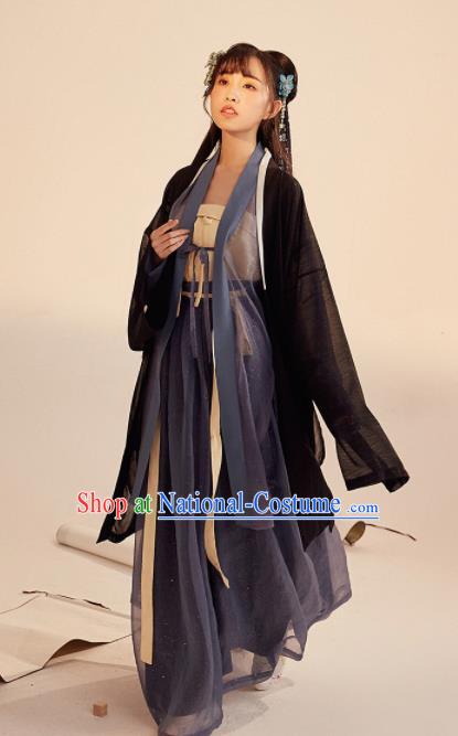 Chinese Ancient Drama Swordswoman Hanfu Clothing Traditional Song Dynasty Young Lady Replica Costumes for Women