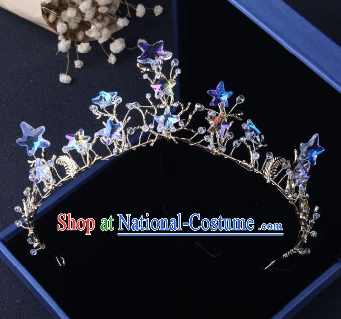 Top Grade Baroque Hair Accessories Catwalks Stars Royal Crown for Women