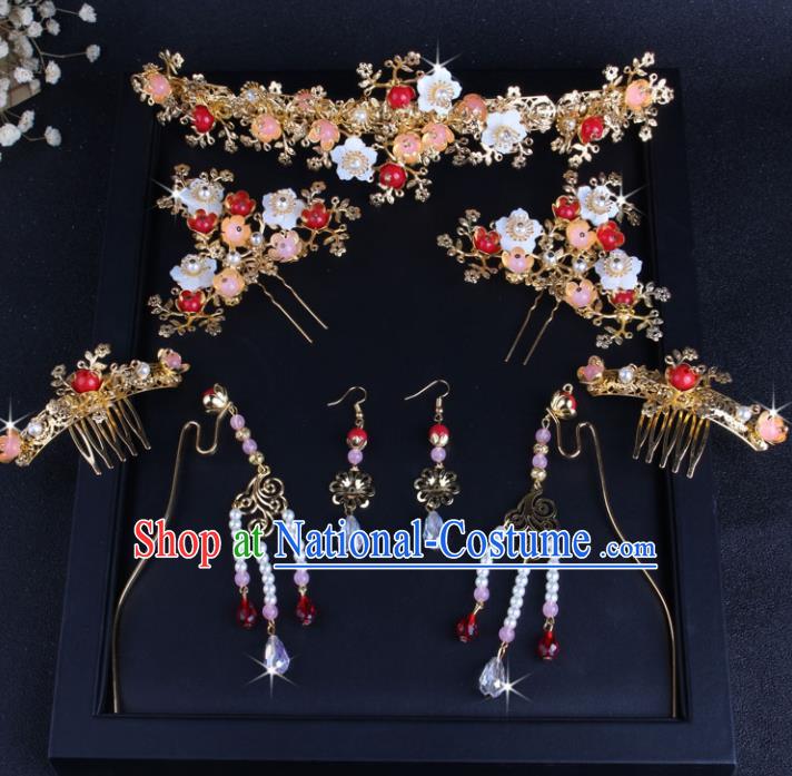 Top Chinese Traditional Hair Accessories Wedding Pearls Tassel Hair Clasp Hairpins for Women