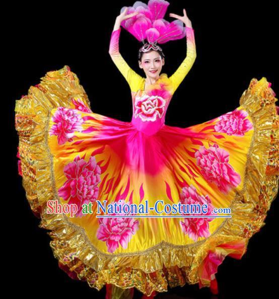 Top Grade Stage Show Chorus Costumes Group Dance Modern Dance Dress for Women