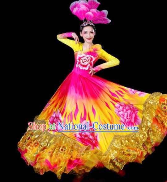 Top Grade Stage Show Chorus Costumes Group Dance Modern Dance Dress for Women