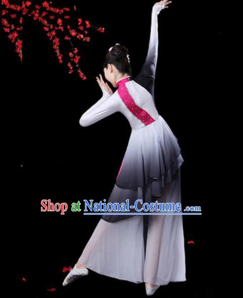 Chinese Classical Dance Umbrella Dance Dress Traditional Group Dance Chorus Costumes for Women