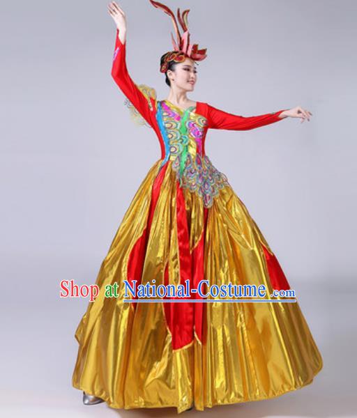 Top Grade Stage Show Costumes Modern Dance Chorus Group Dress for Women